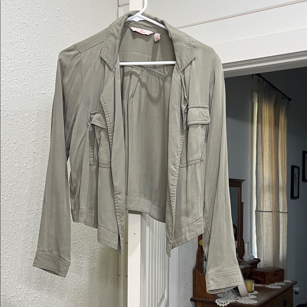 Laurie Felt Utility Jacket in Sage